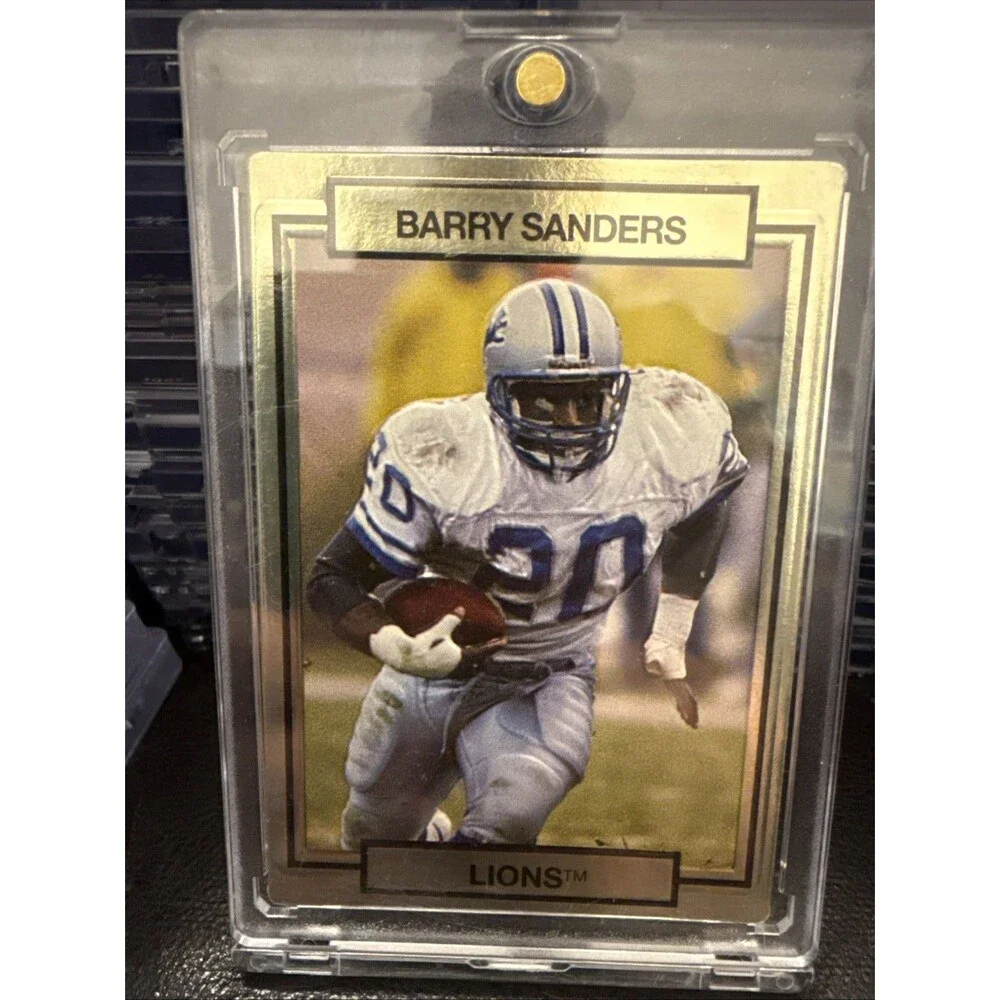 1990 Action Packed Barry Sanders #78 Gold HOF DETROIT LIONS 🔥HOF🔥RARE CARD 💥
